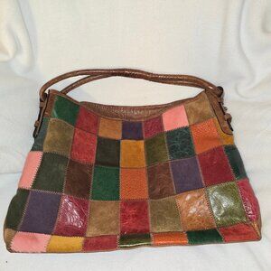 Sobea Patchwork Italian Leather Bag Vintage